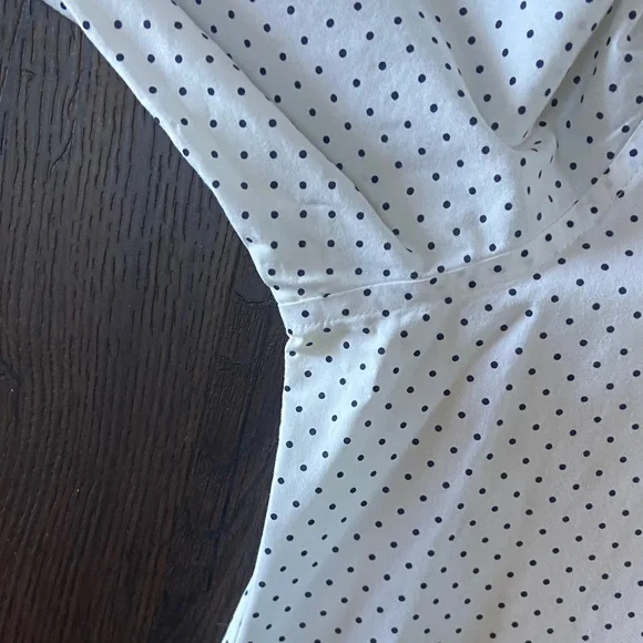 Ralph Lauren White Dress Shirt with Black Dots - Picture 3 of 7